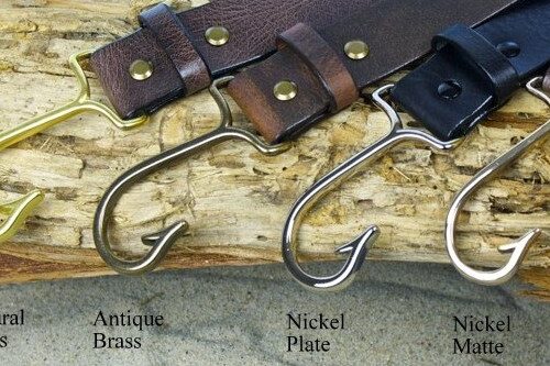 Fish Hook Leather Buckles