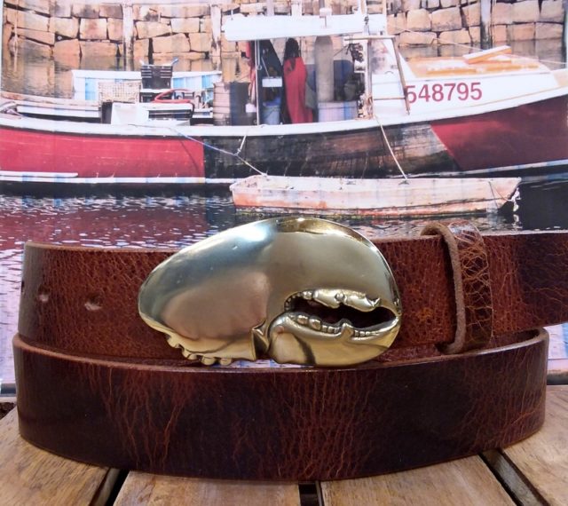 Lobster Crusher Claw Leather Belt Cellar Leather