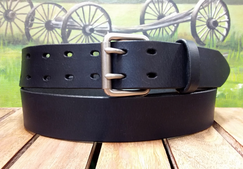 hoe vaak Brandewijn Haalbaarheid Double Prong Leather Belt – Cellar Leather