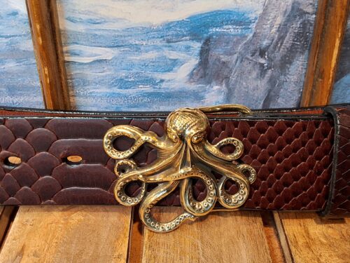 Octopus Buckle in Solid Brass