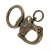 Snap Shackle in Antique Brass