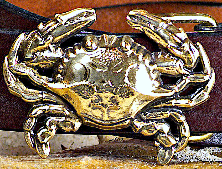 Chesapeake Bay Crab Shell Buckle