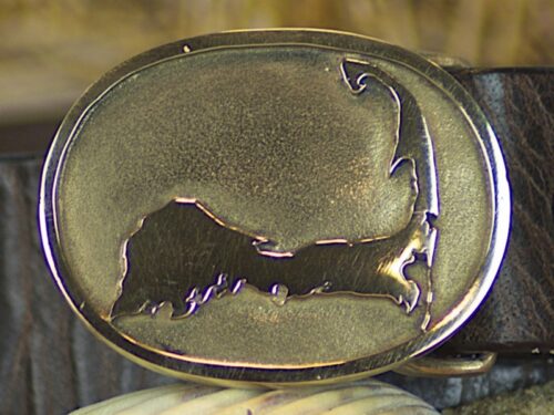 Brewster Cape Map Buckle in solid brass