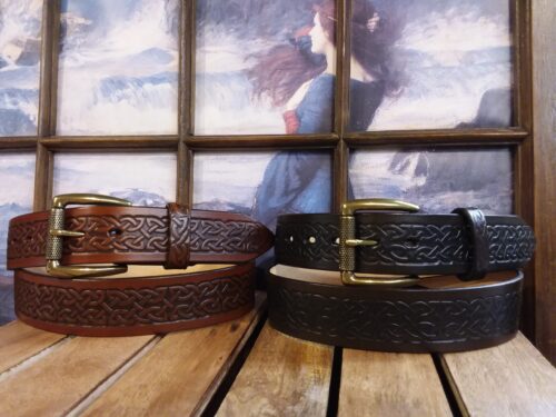 Celtic Knot Leather Belt