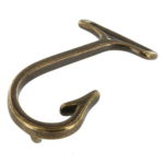 Fish Hook Buckle in Antique Brass