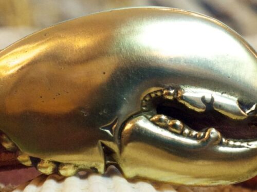 Lobster Crusher Claw Buckle in Solid Brass