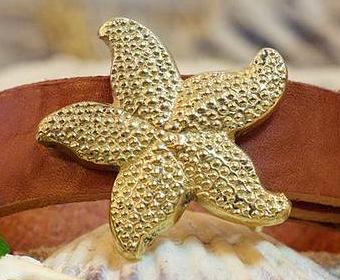 Starfish Buckle in Solid Brass Starfish Buckle in Solid Brass
