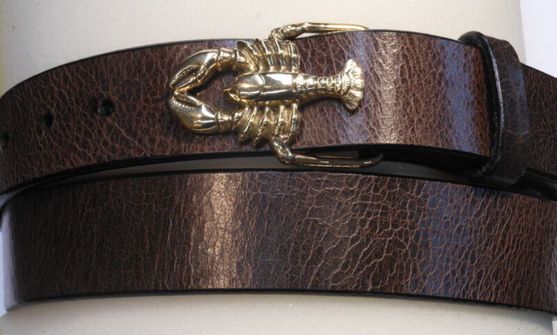 Small Lobster Leather Belt