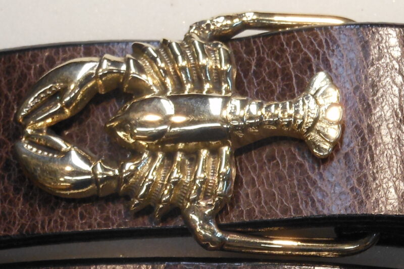 Small Lobster Buckle in Solid Brass