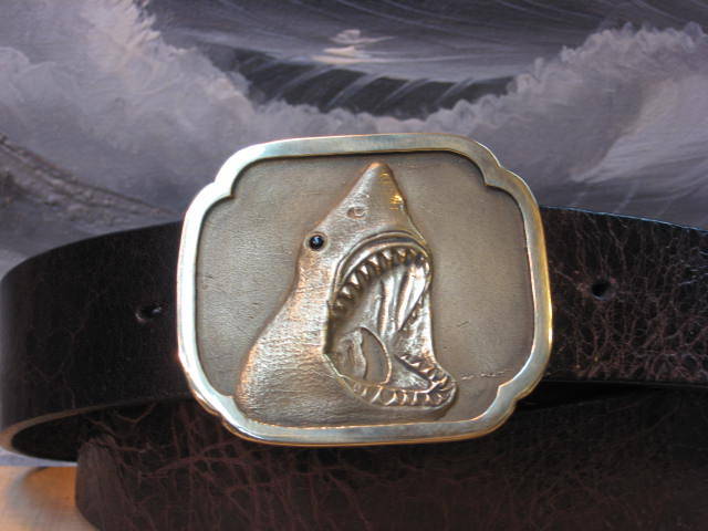Jaws Shark Leather Belt