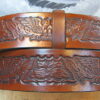 Eagle Leather Belt in Tan Antique Finish 1-1/2"
