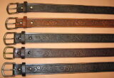 Steampunk Gears Embossed Leather Belt Collection