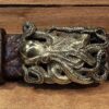 Sea Kraken Octopus Buckle in Solid Brass