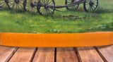 Sunshine Yellow Hand Dye Leather Belt before Antiquing in 1-1/2" Width