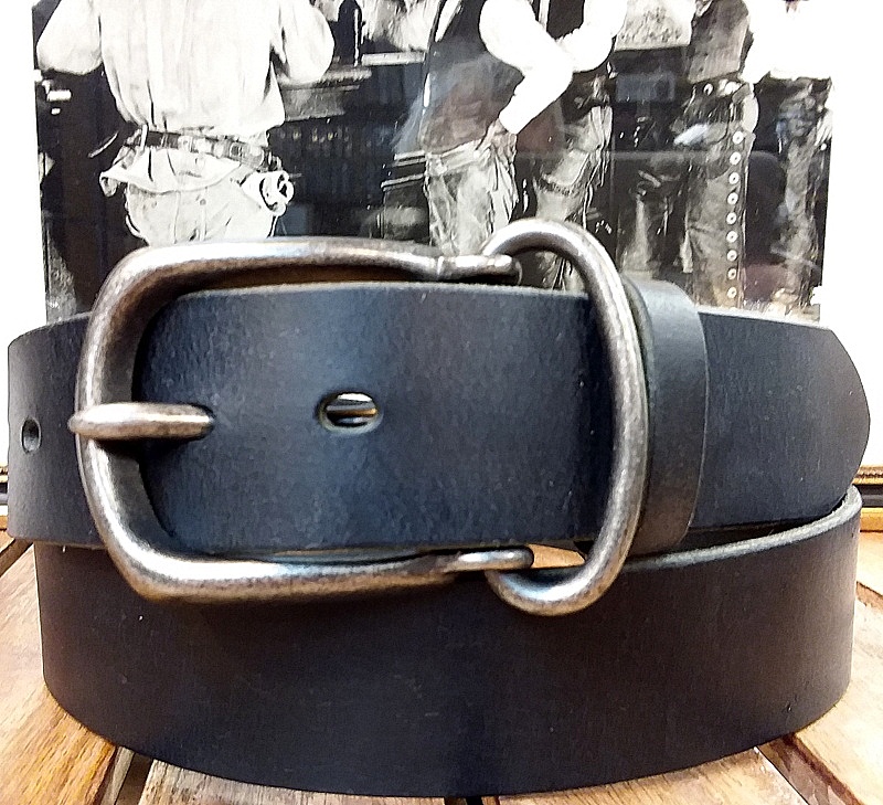  yosuwer Men 33mm Wide Genuine Leather Belt Distressed