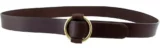 #2 Single Ring Leather Cinch Belt in Brown Harness