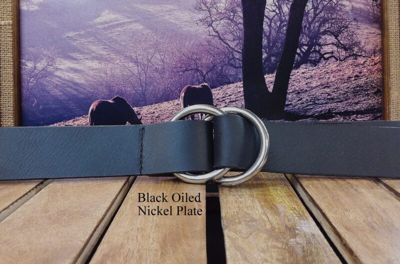 Double O Ring Leather Cinch Belt Cellar Leather