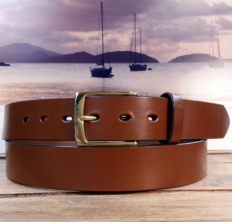 English Bridle Leather Casual Belts