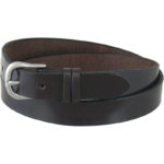 English Bridle Leather Dress Belts in 1" Havana Brown