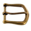 1-1/2" Antique Brass Heel Bar Buckle