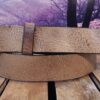 Taupe Vintage Glazed Leather Belt