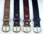 Vintage Glazed Water Buffalo Leather Belts