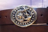 Compass Rose Anchor Beaded Buckle