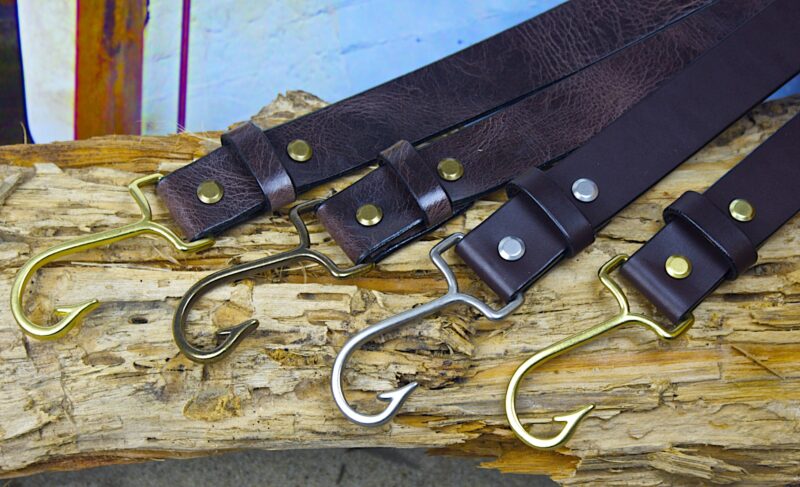 Cape Cod Fish Hook Leather Belt