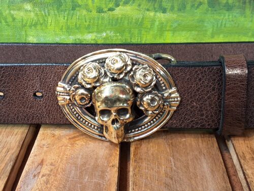 Greatful Dead inspired Bertha Buckle in Solid Brass
