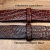 Yellowstone Lizard and Alligator Bison Leather Samples