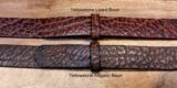 Yellowstone Lizard and Alligator Bison Leather Samples