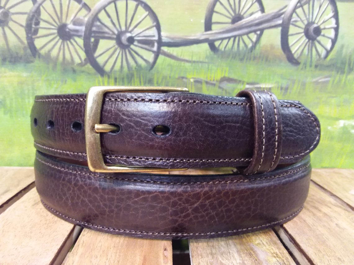 American Bison Leather Belt Cellar Leather