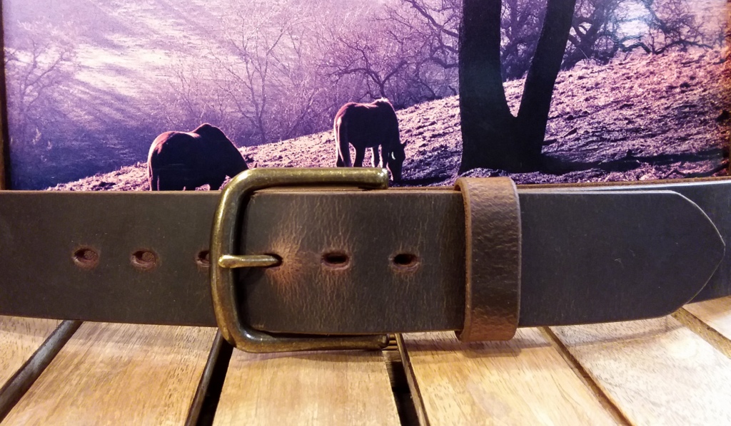 Leather Belt, 1 inch, No Buckle