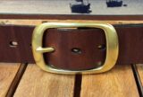 Center Bar Buckle in 1-1/2" Solid Brass