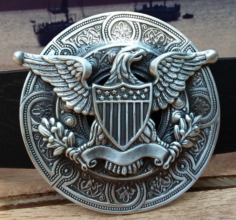American Eagle Buckle in Silver Plate