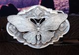 Butterfly Buckle in Silver Plate