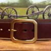 Rectangle Clipped Corner Belt in Solid Brass