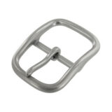 Center Bar Buckle in Nickel Matte