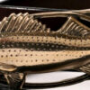 Small Striped Bass Buckle in Red Bronze