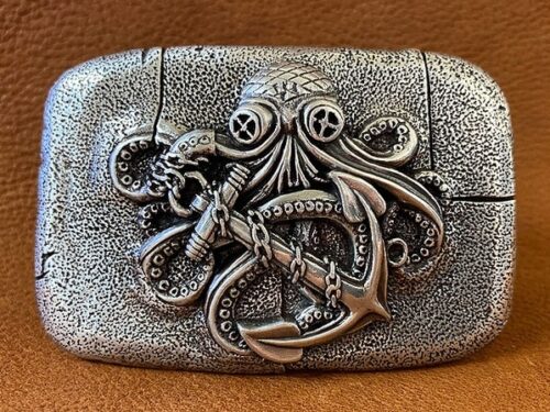 Octopus Boat Anchor Engraved Buckle