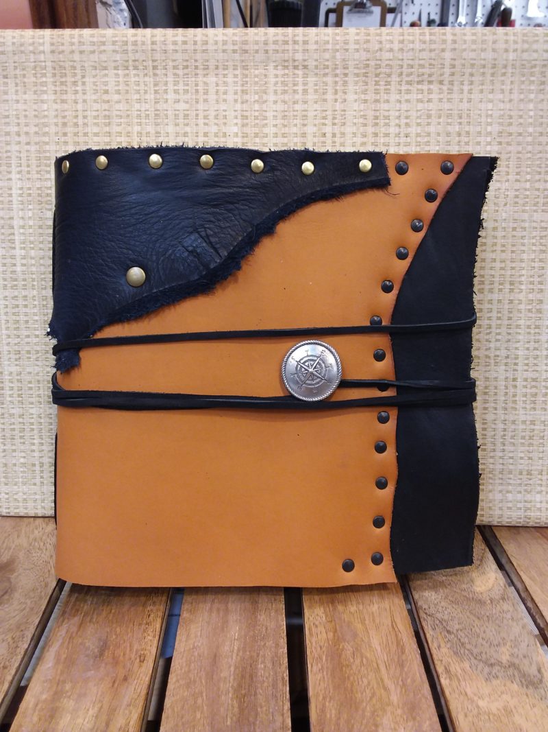 Handmade Leather Journal Front View
