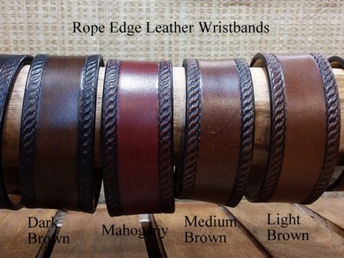 e Edge Leather Wristbands