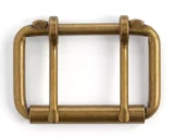 Double Prong Antique Brass 2-1/2" Buckle