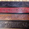 Black Widow Spider Leather Belt Colors