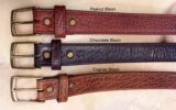 American Bison Leather Belt Colors
