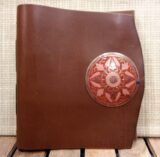 Bejeweled Leather Journal Front View