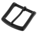 Heavy Black Matte PVD Buckle in 1-1/2"