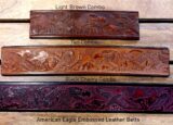 American Eagle Embossed Leather Belt