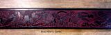 American Eagle Embossed Black Cherry Combo Leather Belt