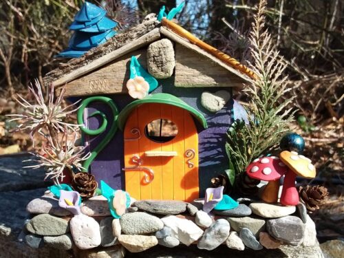 Miniature Fairy Cottage Front View